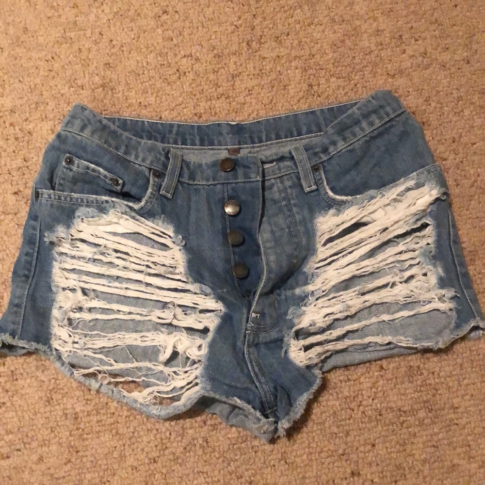 LF Carmar High Waisted Jean Shorts